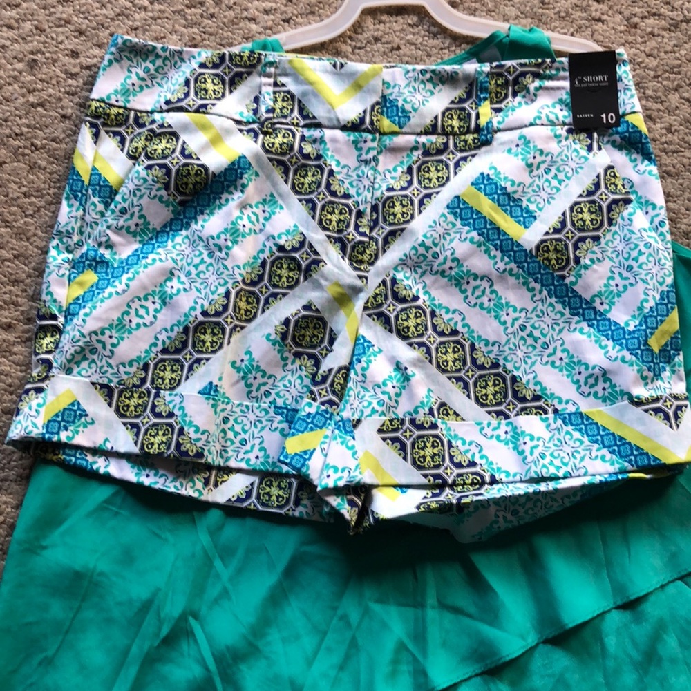 NewYork&Co. New teal shorts(sz10)